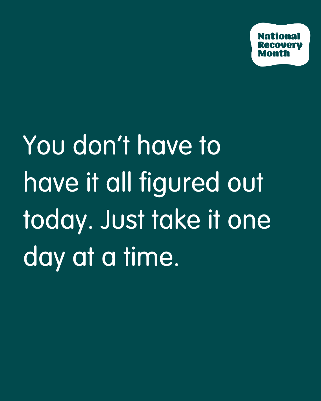 Week 3: Recovery Reminders Graphic