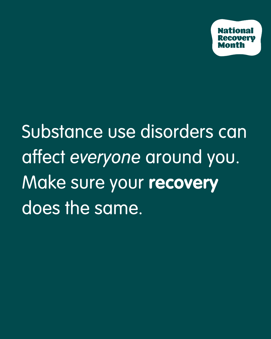 Week 4: Recovery Reminders Graphic